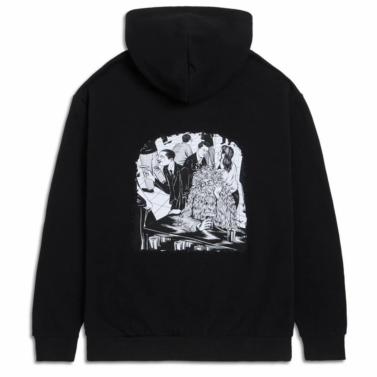 Skate Inspired CCS Social Camouflage Bar Hoodie - Black