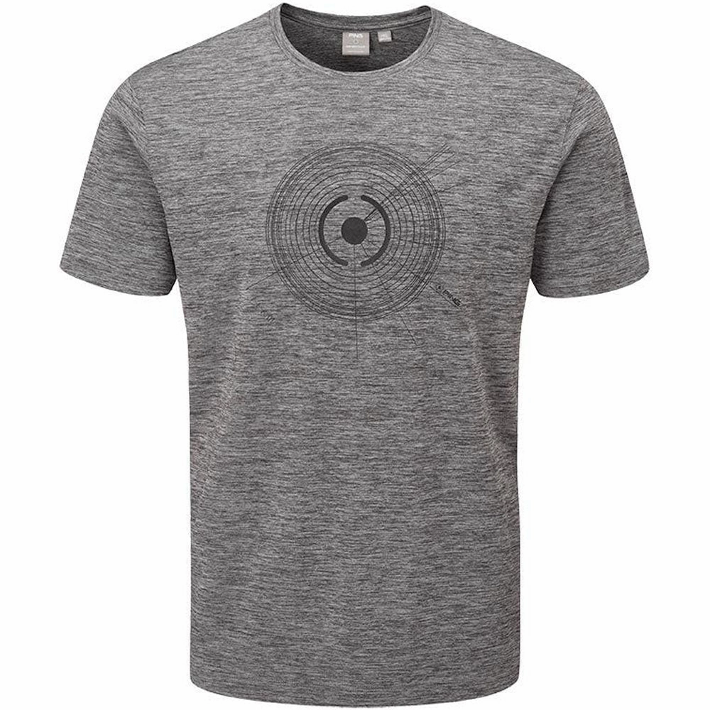 Ping Swing Tee Polo Shirt - Charcoal Marl Layering Comfort Wear