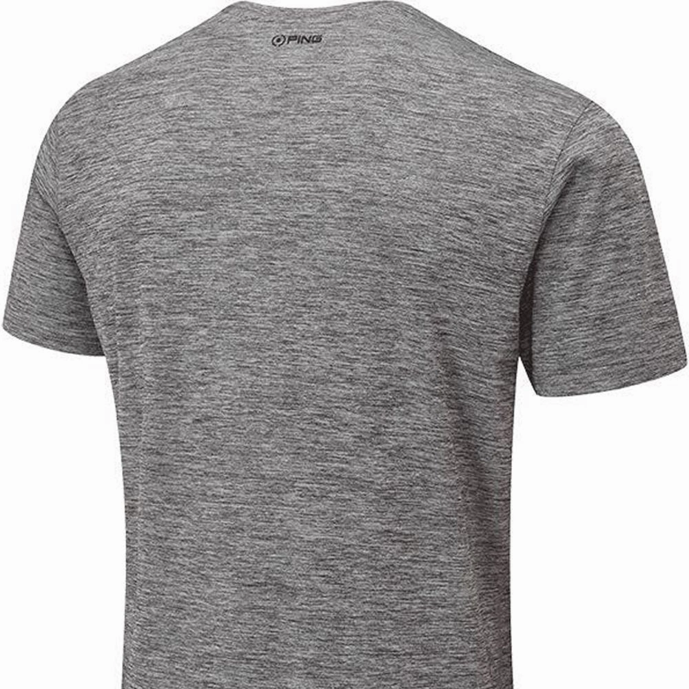 Ping Swing Tee Polo Shirt - Charcoal Marl Light and Soft