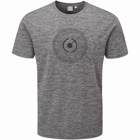 Ping Swing Tee Polo Shirt - Charcoal Marl Layering Comfort Wear