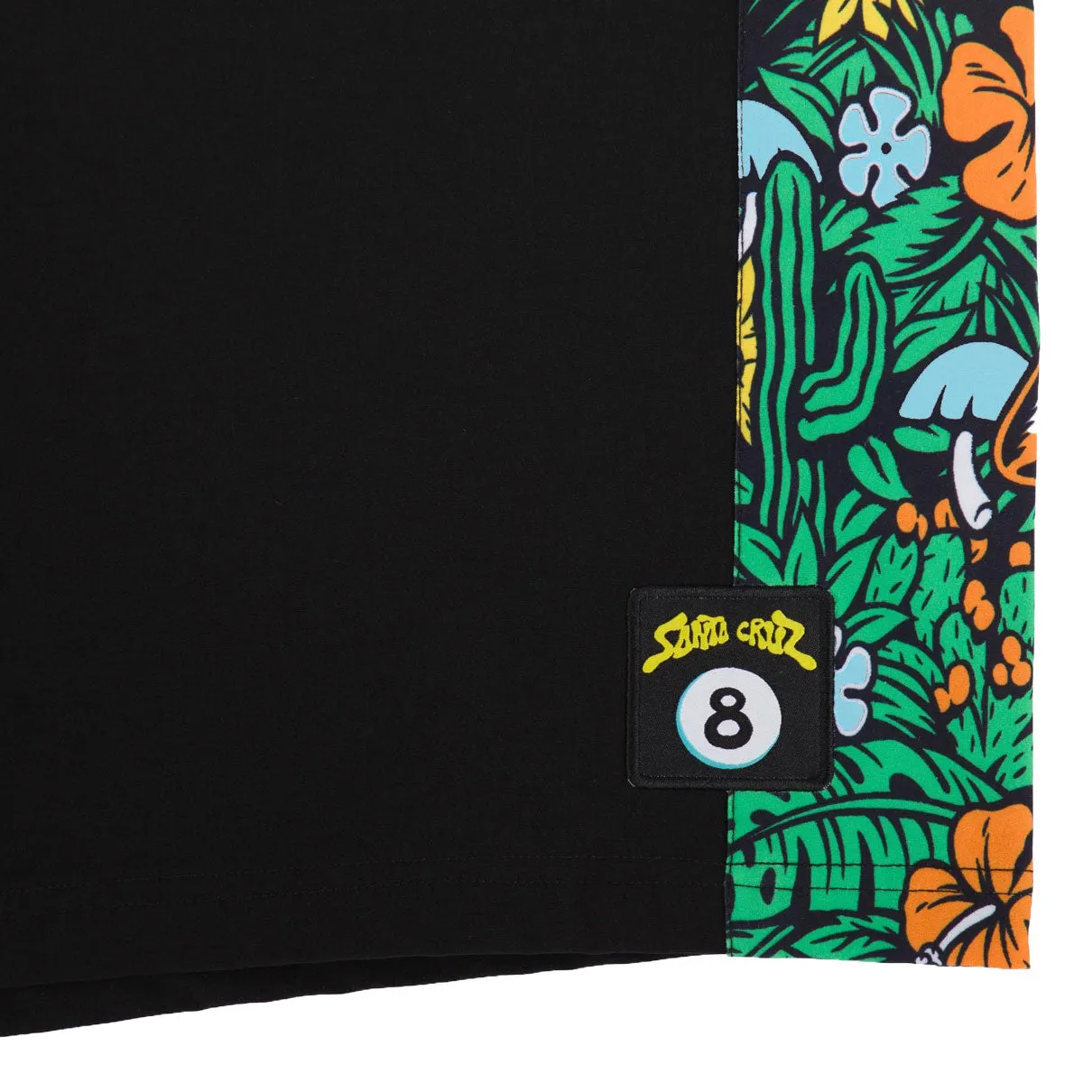 RecycledPolyester Santa Cruz Winkowski 8Baller Panel Boardshorts - Black