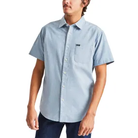 Brixton Charter Oxford Shirt - Light Blue Chambray decorative element