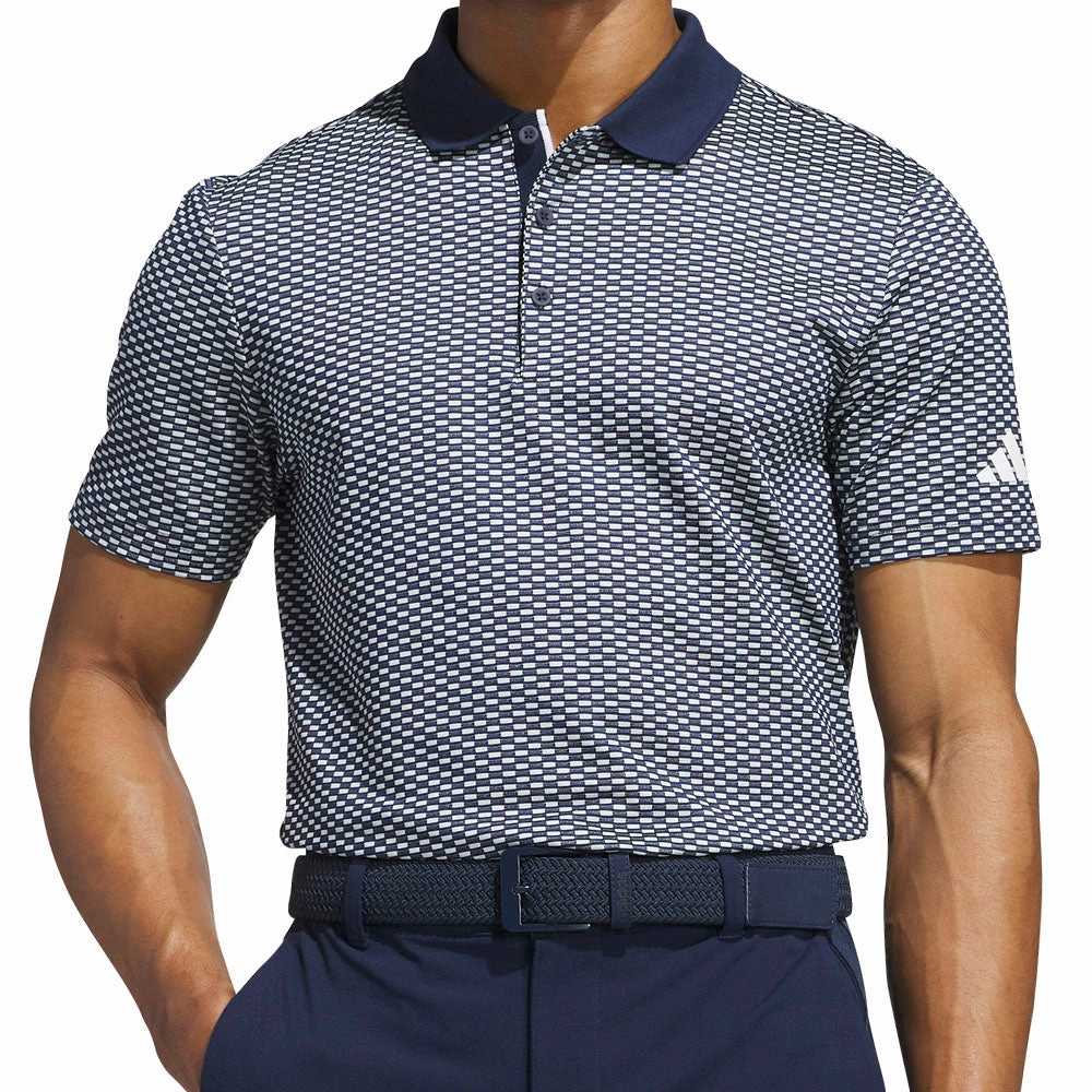 Casual Choice Simple Fit adidas Beyond the Course Textured Polo Shirt - Collegiate Navy