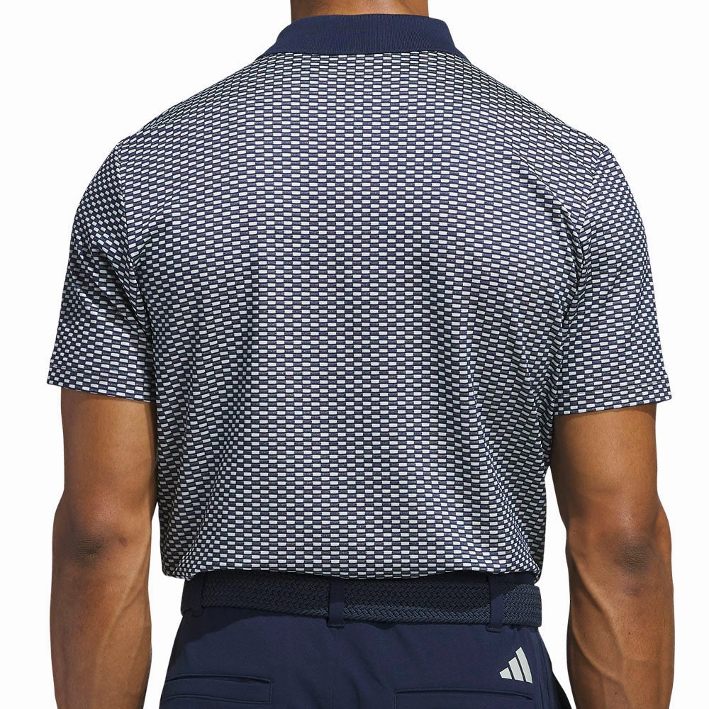 Flattering Cut adidas Beyond the Course Textured Polo Shirt - Collegiate Navy