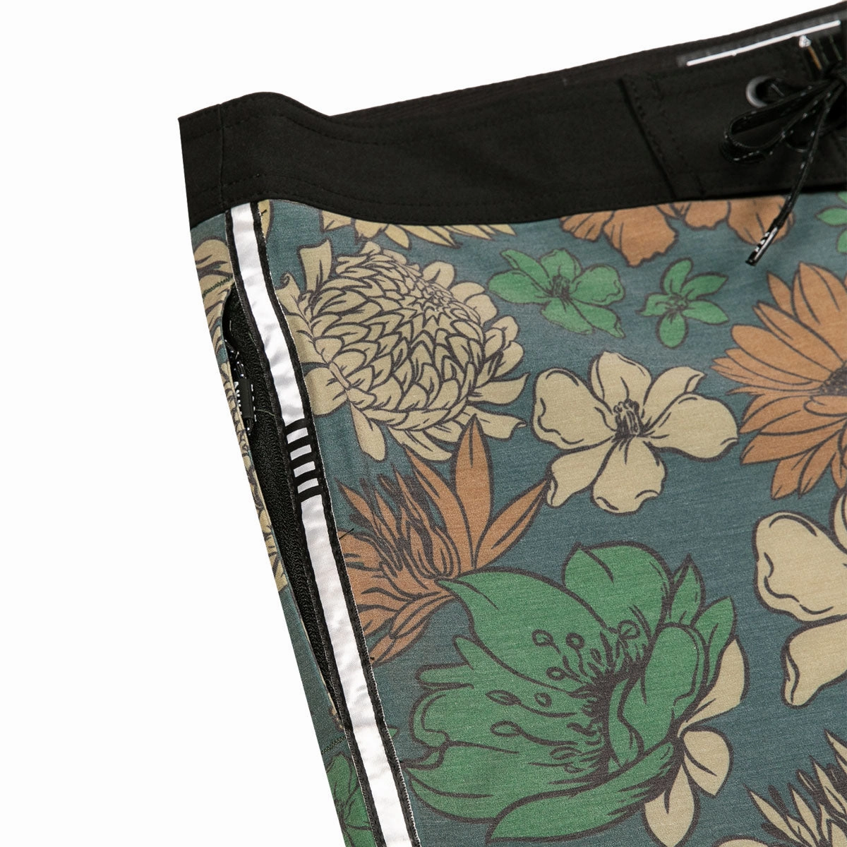 Cozy Fit AVVA Sketch Hibiscus 19 Boardshorts - Olive