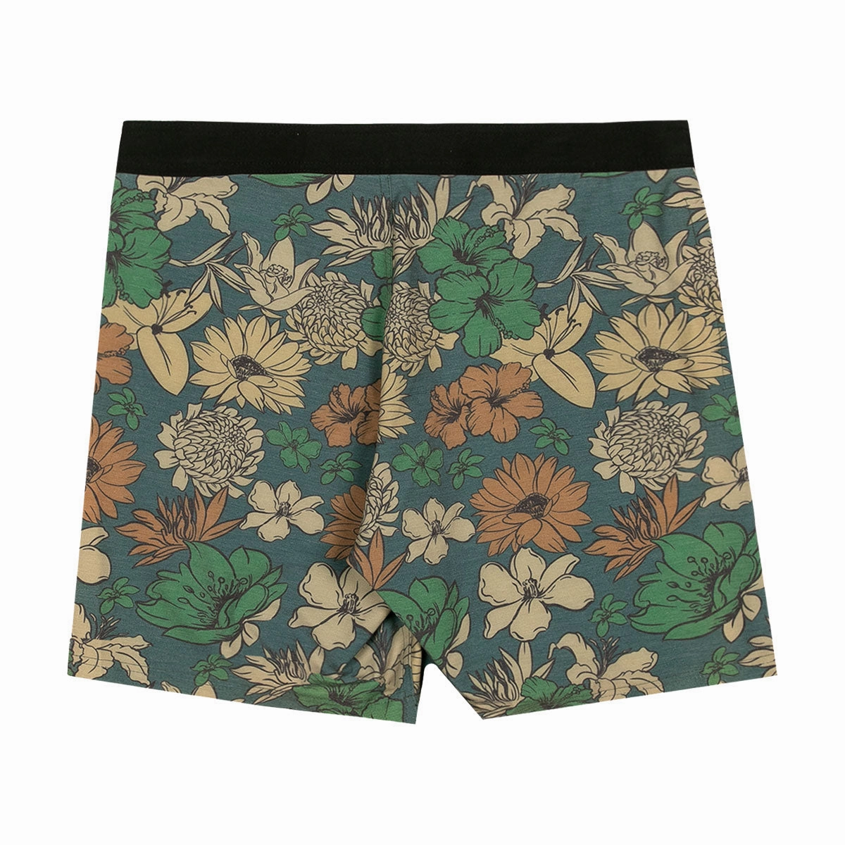 AVVA Sketch Hibiscus 19 Boardshorts - Olive Smart Utility Vintage Wash