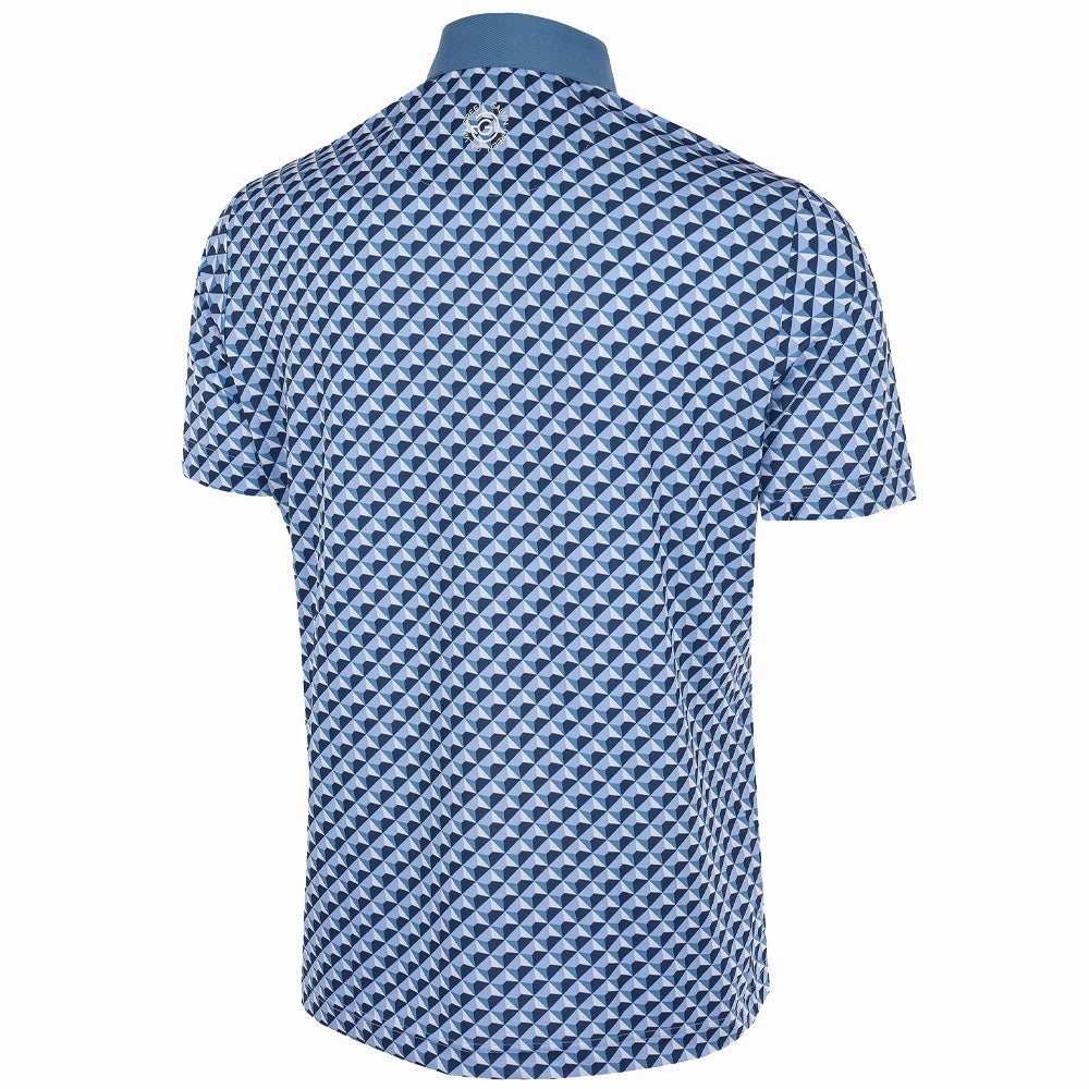 Galvin Green Mercer Ventil8  Polo Shirt - Niagra Blue/Blue Bell/White Glossy Look AntiStaticLining