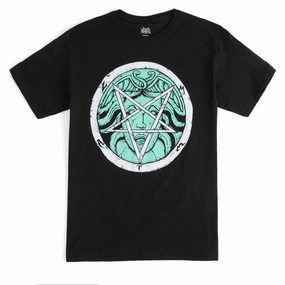 Structured silhouette Metal Casino T-Shirt - Black