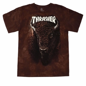 Thrasher Bison T-Shirt - Brown Chilly Comfort Wear