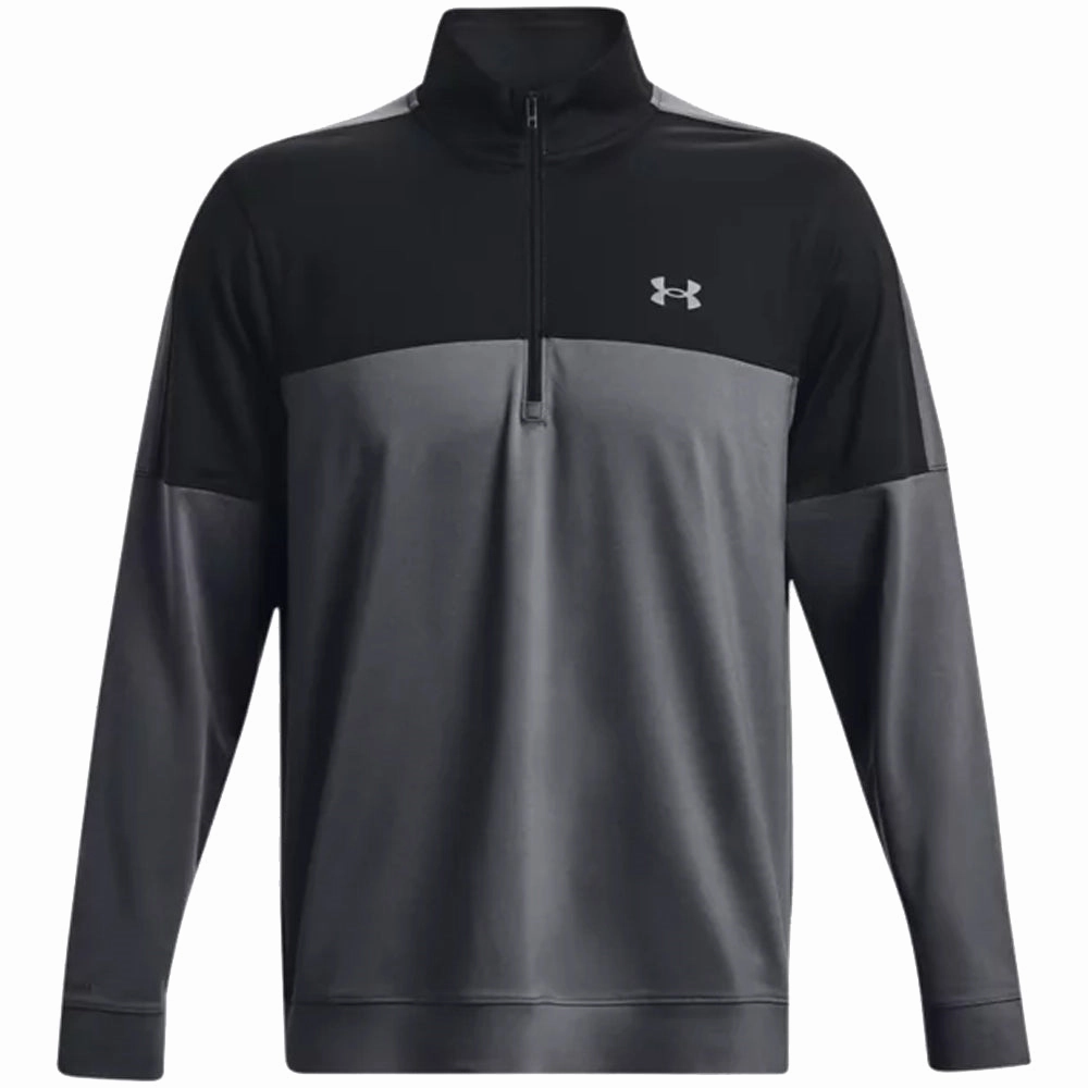 Under Armour Storm Midlayer 1/2 Zip Pullover - Pitch Grey/Black Warm and Cozy Layer Minimal