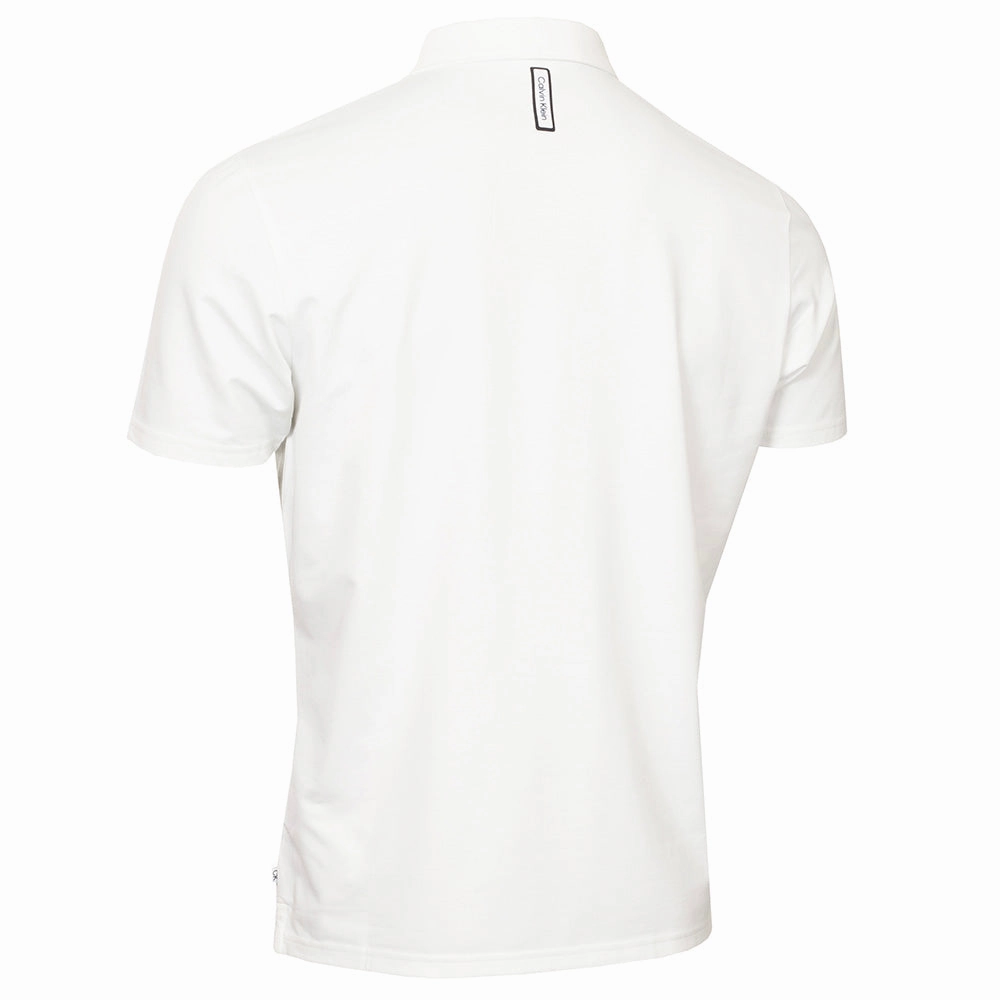 Calvin Klein Clearview Polo Shirt - White Heavyweight Weave