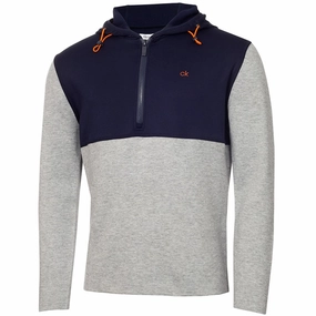 Layered Wear Calvin Klein Yosemite Hooded Sweater - Grey Marl