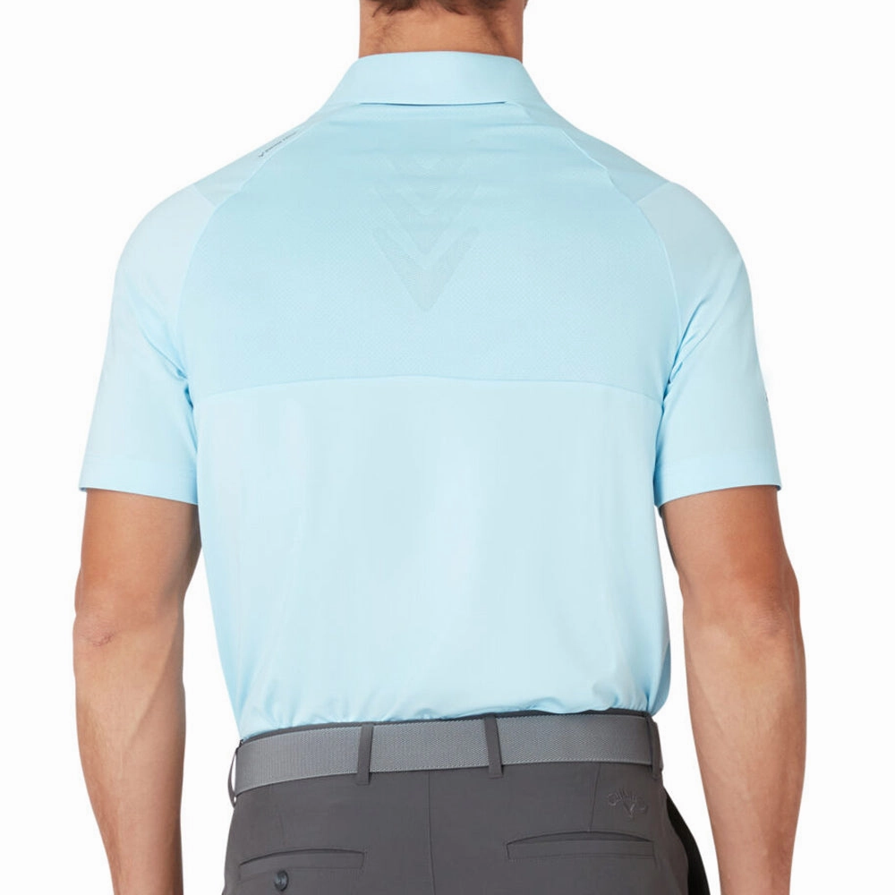 Callaway 3 Chev Odyssey Polo Shirt - Arctic Paradise easy to pair Embroidered Details
