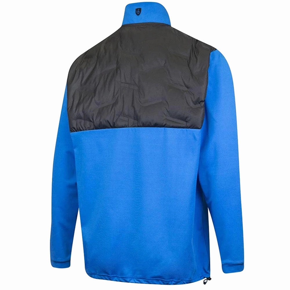 Home friendly Active Wear Island Green 1/4 Zip Pullover with Padded Yoke - Marine/Black