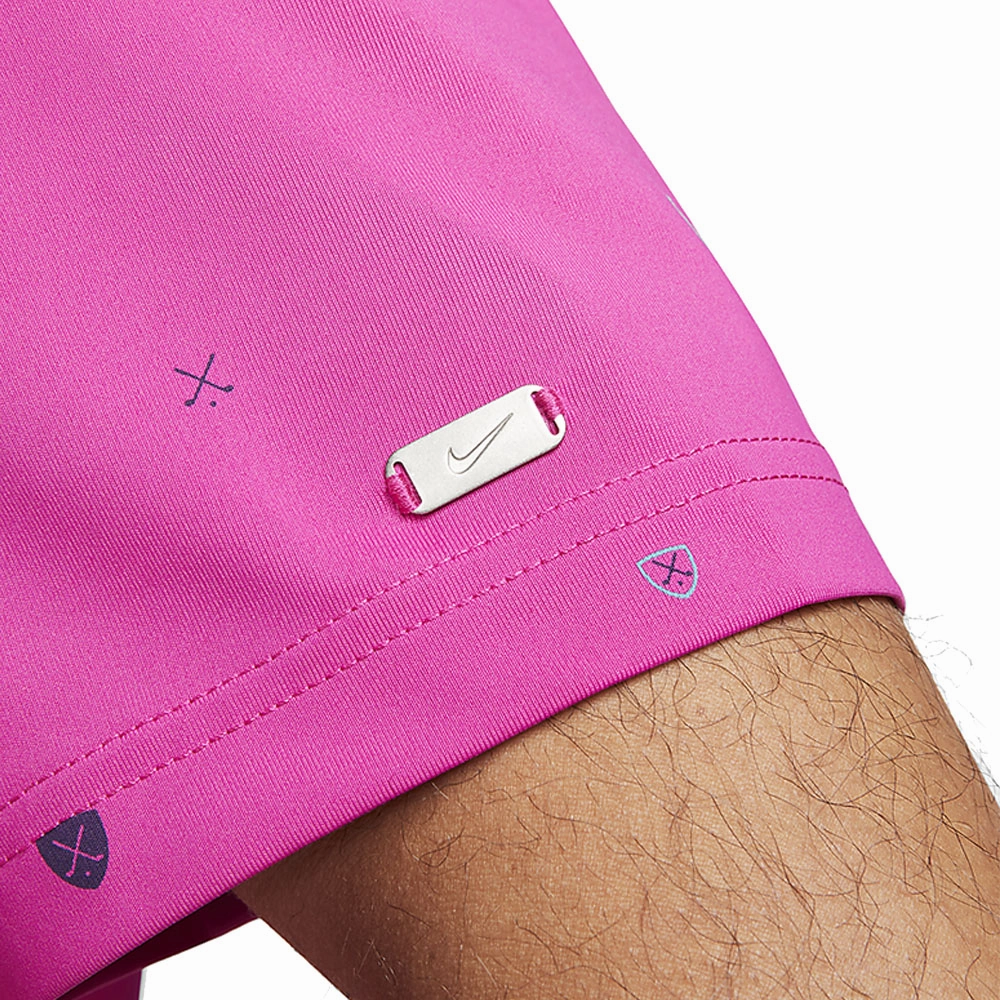 Nike Dri-FIT Player Printed Polo Shirt - Active Pink/Brushed Silver Chic Comfort
