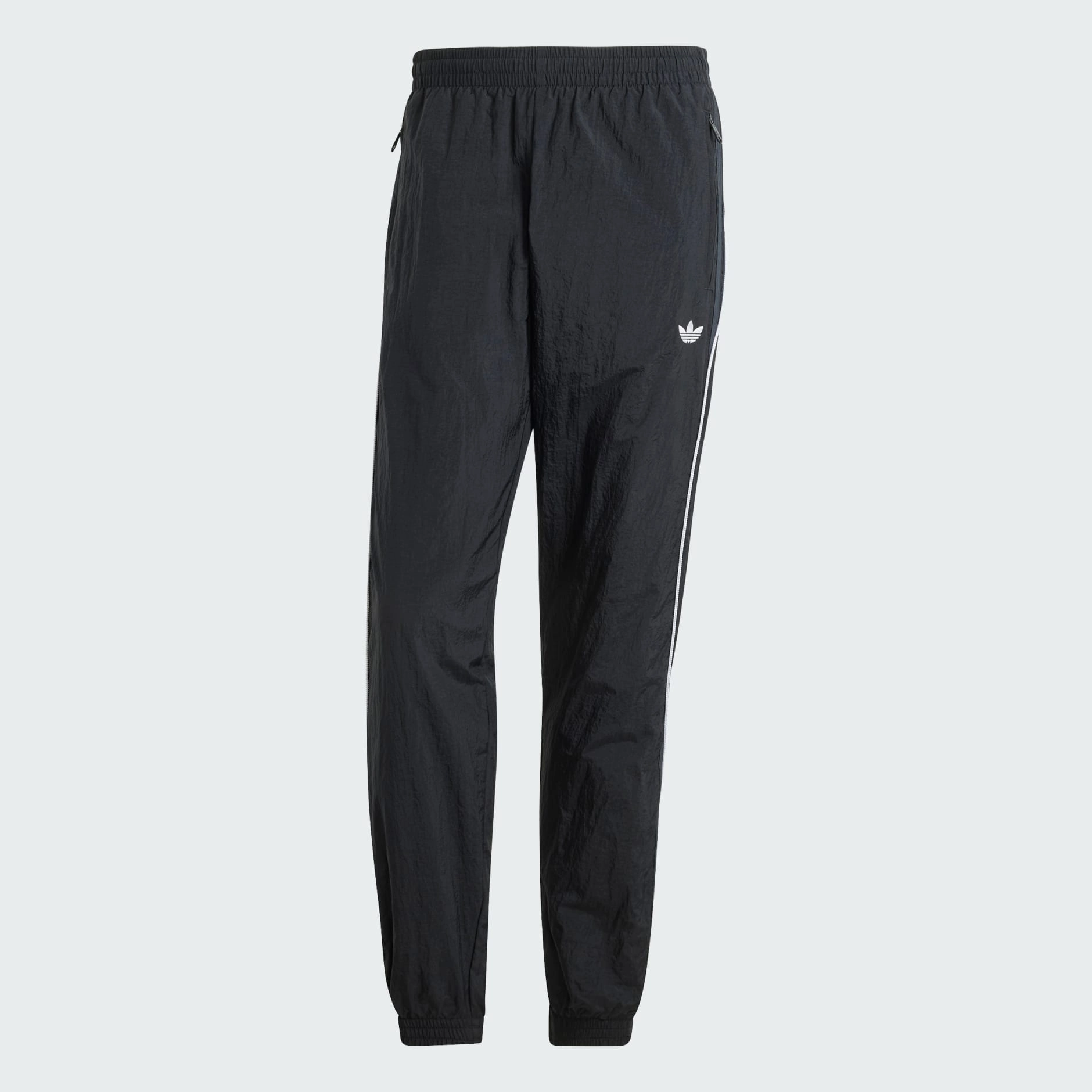 PREMIUM TRACK TRACKSUIT BOTTOMS - Black /White Work Essential Pocket Reinforcement