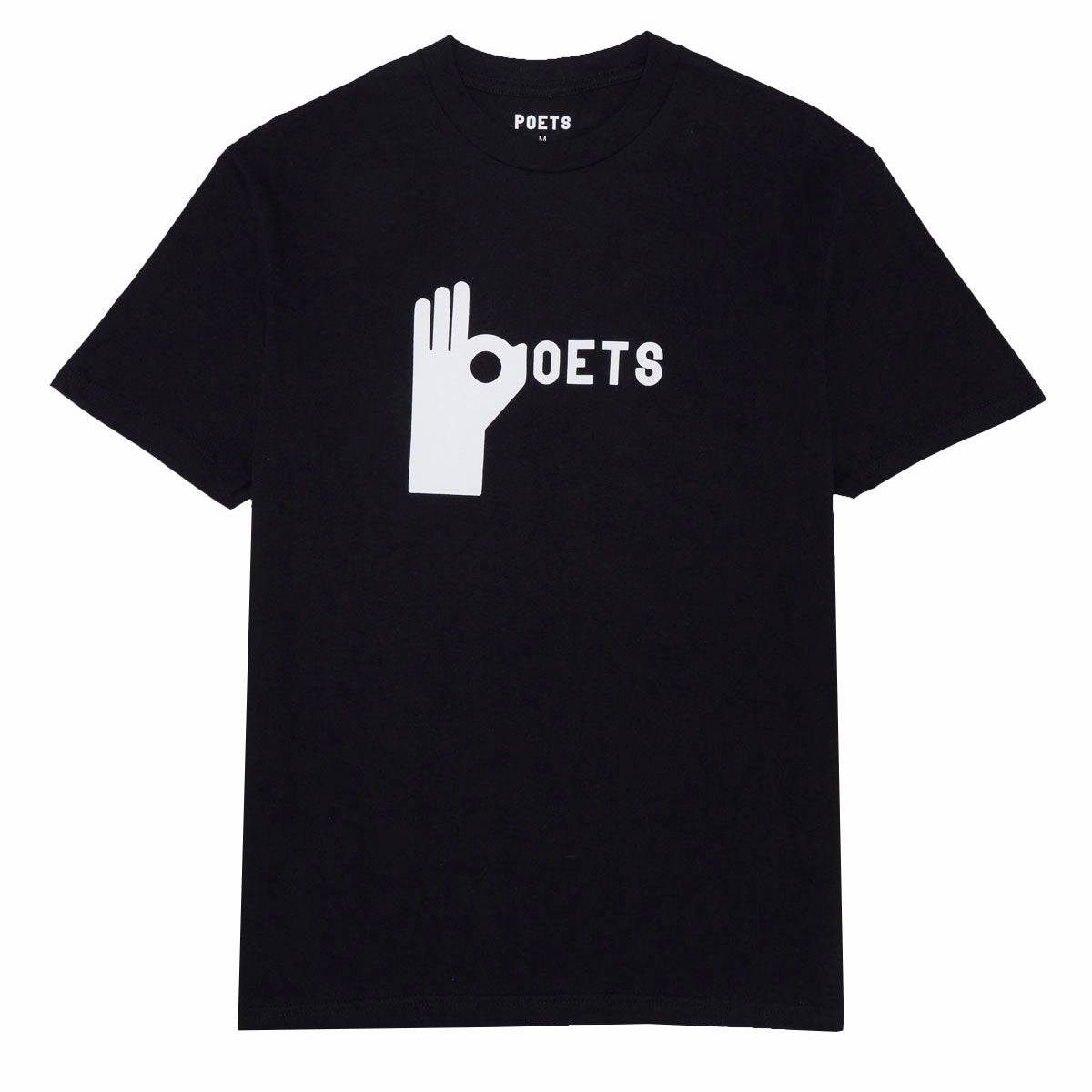 Poets Oh Lala Screened T-Shirt - Black Lightweight Comfort Fade Resistant Coating