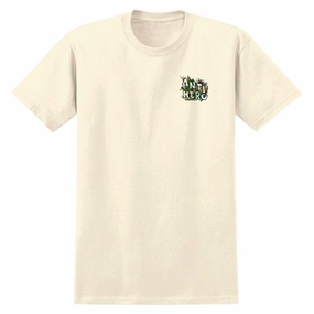 Casual Statement Anti-Hero Cascade T-Shirt - Cream