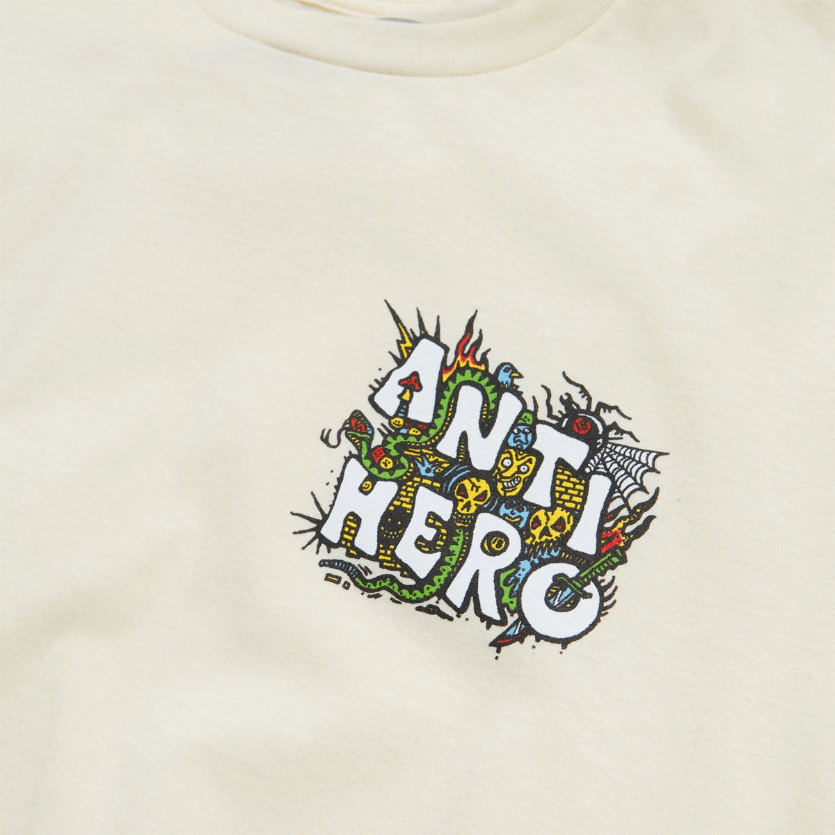 Seasonal Casual Anti-Hero Cascade T-Shirt - Cream