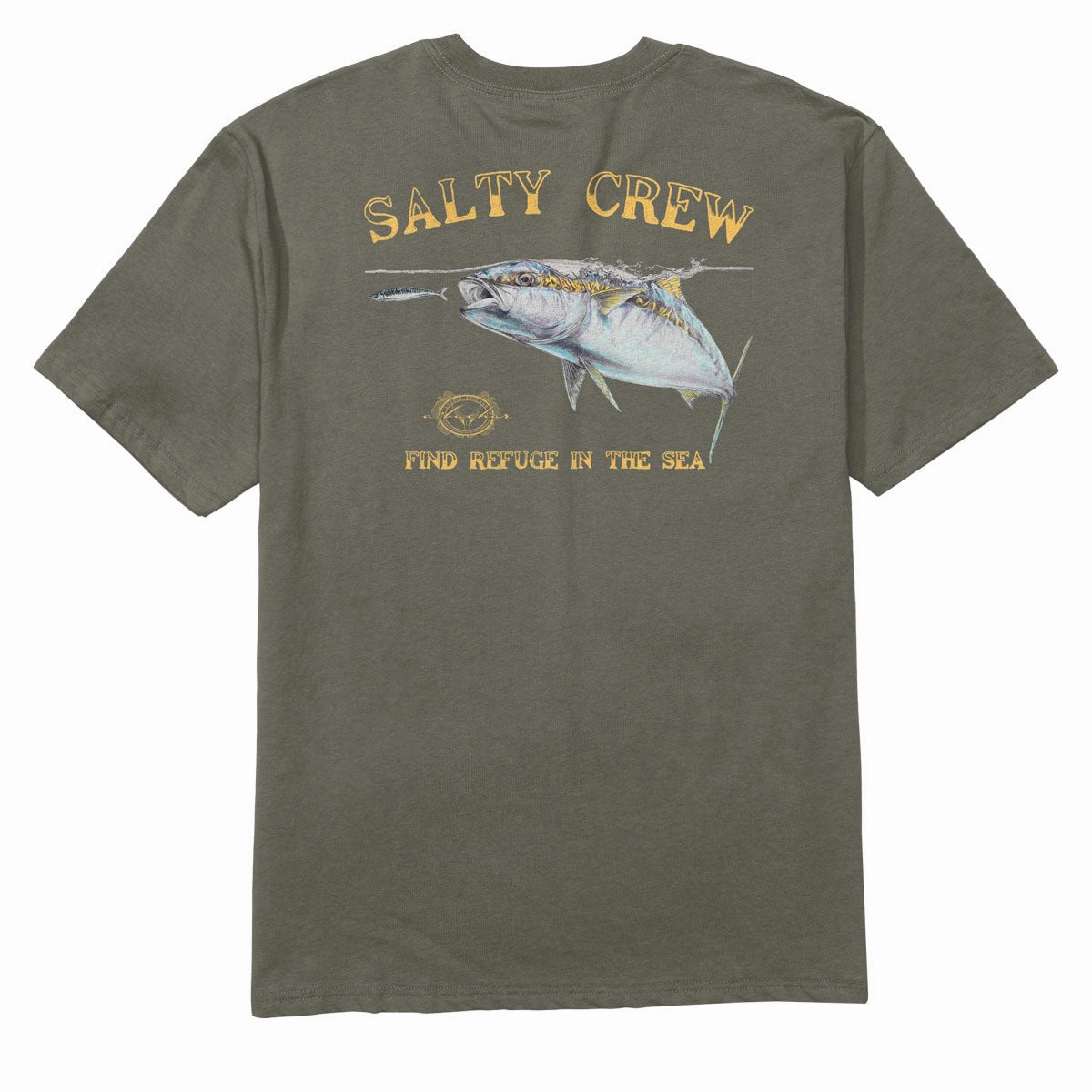 Salty Crew Surface Classic T-Shirt - Dusty Olive Pastel color Minimal Comfort