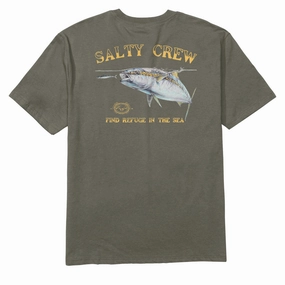Salty Crew Surface Classic T-Shirt - Dusty Olive Pastel color Minimal Comfort
