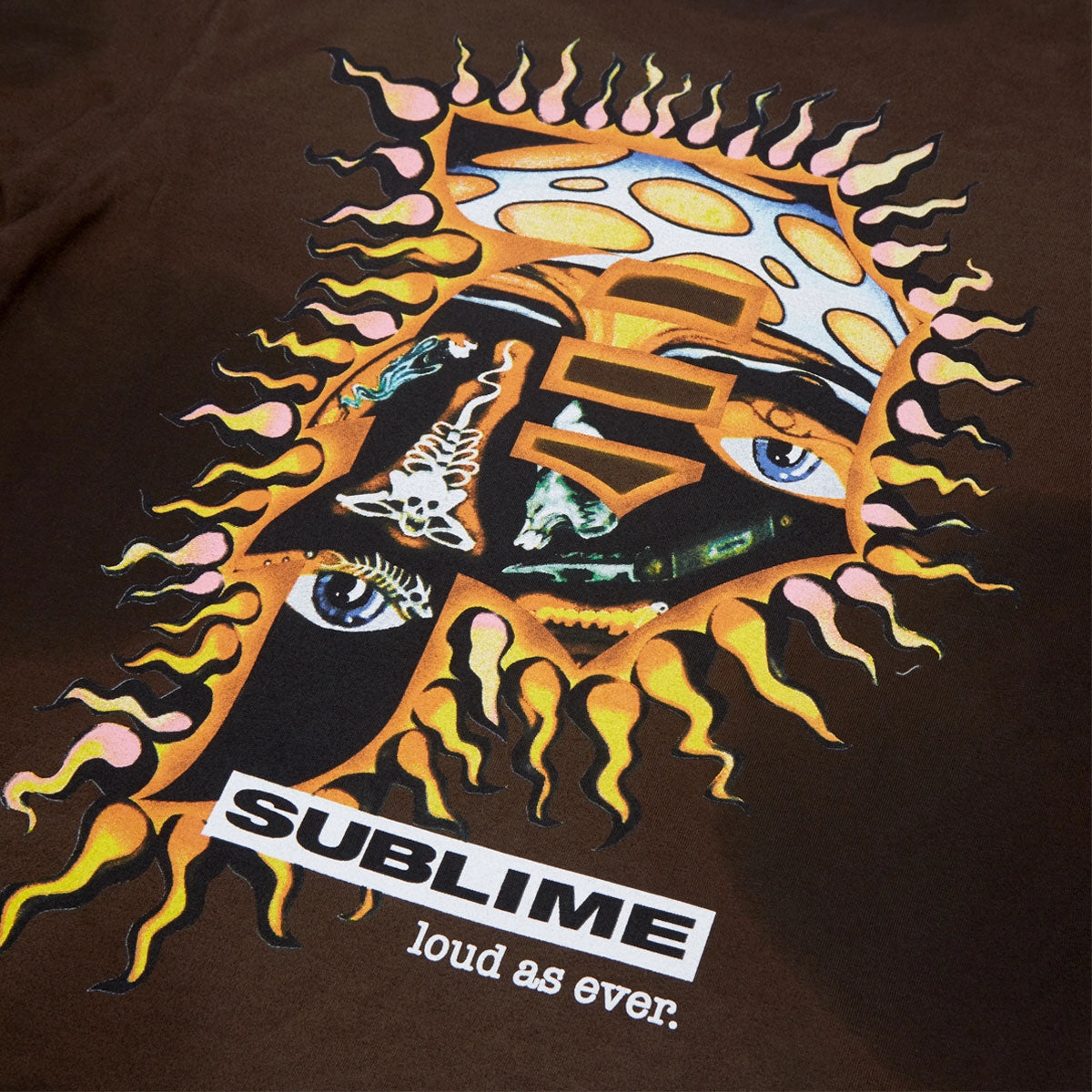Primitive x Sublime Dirty P T-Shirt - Brown DoubleLayeredCollar