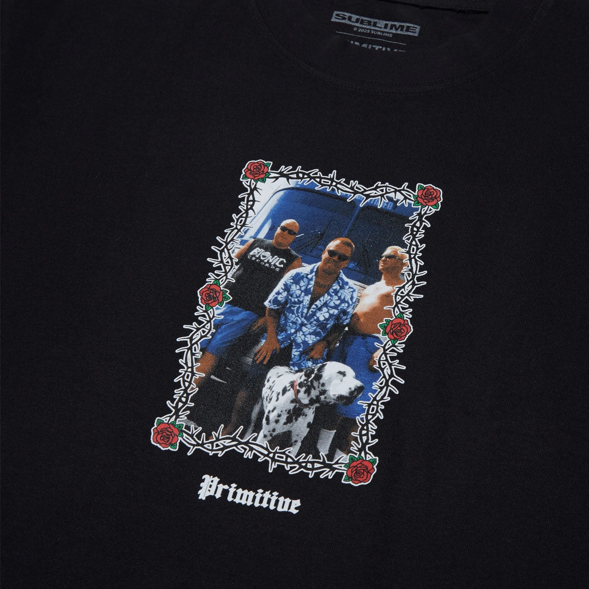 Winter Layer Hydrophobic coating Primitive x Sublime Down Here T-Shirt - Black