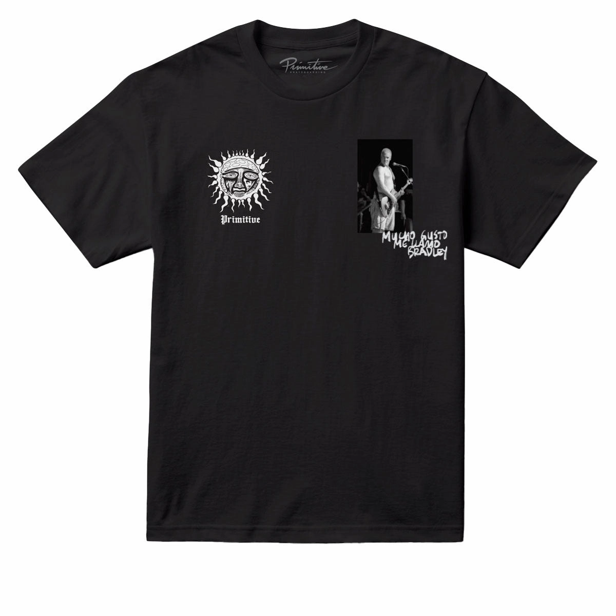 Perfect Style High Quality Printing Primitive x Sublime Hello T-Shirt - Black