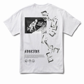 UPF Rated Fabric Layered Look Primitive x Sublime Hello T-Shirt - White