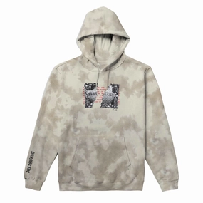 Hidden Pocket Compartments Stretchable Waistband Primitive x Sublime Rhythm Hoodie - Sand