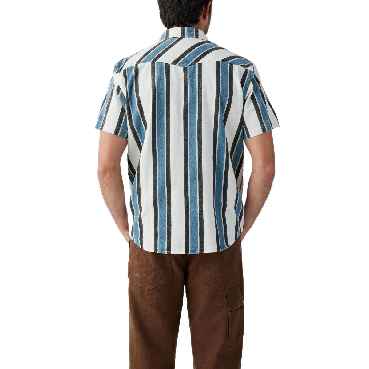 Seager Amarillo Shirt - Western Stripe Premium Quality Roomy Cut