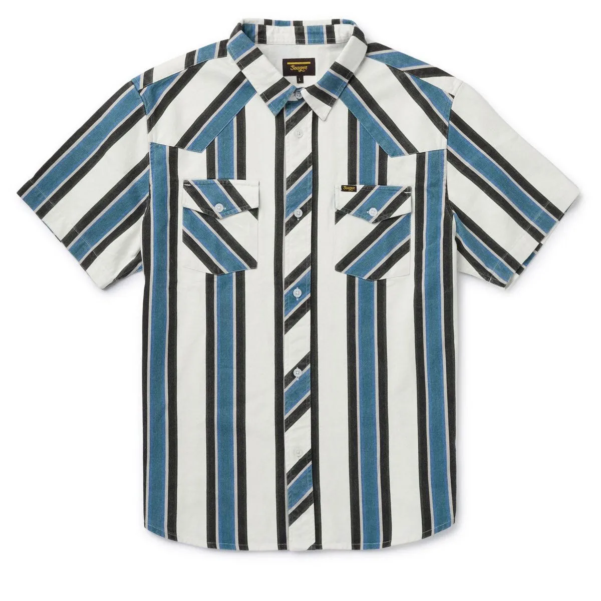 Fashion-Forward Classy Detail Seager Amarillo Shirt - Western Stripe
