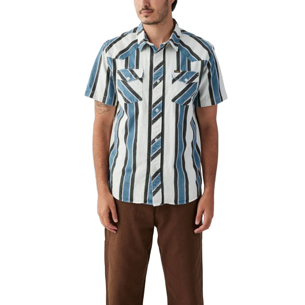 Seager Amarillo Shirt - Western Stripe Youthful Style