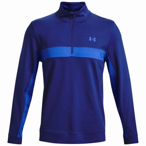 Anti Pilling Under Armour Storm Midlayer 1/2 Zip Sweater - Bauhaus Blue