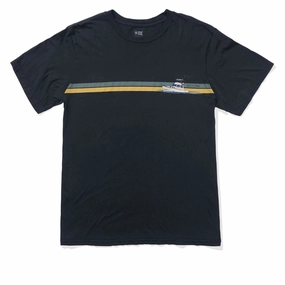 Salty Crew Schooner Vintage T-Shirt - Vintage Black All-Season Comfort Wear Travel Friendly
