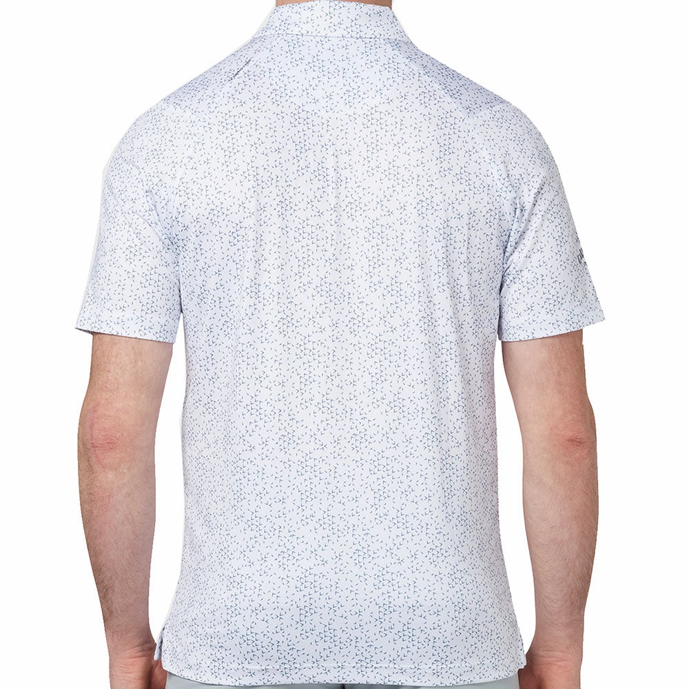 Casual Comfort ComfortOptimizedConstruction Callaway All Over Chev Polo Shirt - Bright White