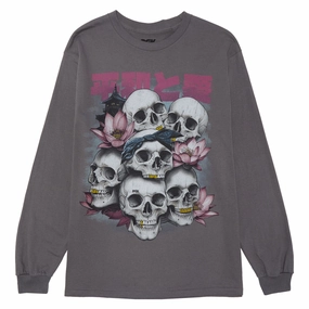 DGK Peace And Love Long Sleeve T-Shirt - Charcoal Active Essentials Simple and Chic