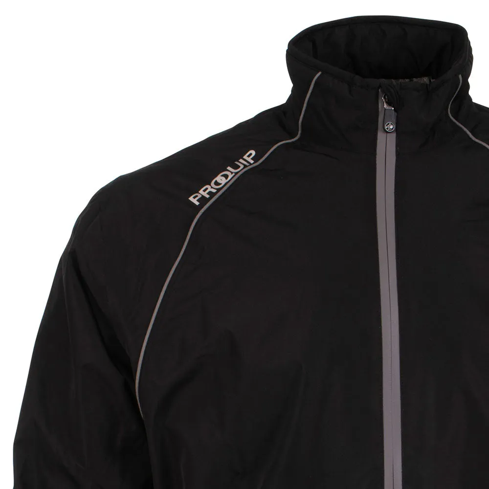 Recycled Material Construction ProQuip Aquatec Waterproof Jacket - Black/Grey