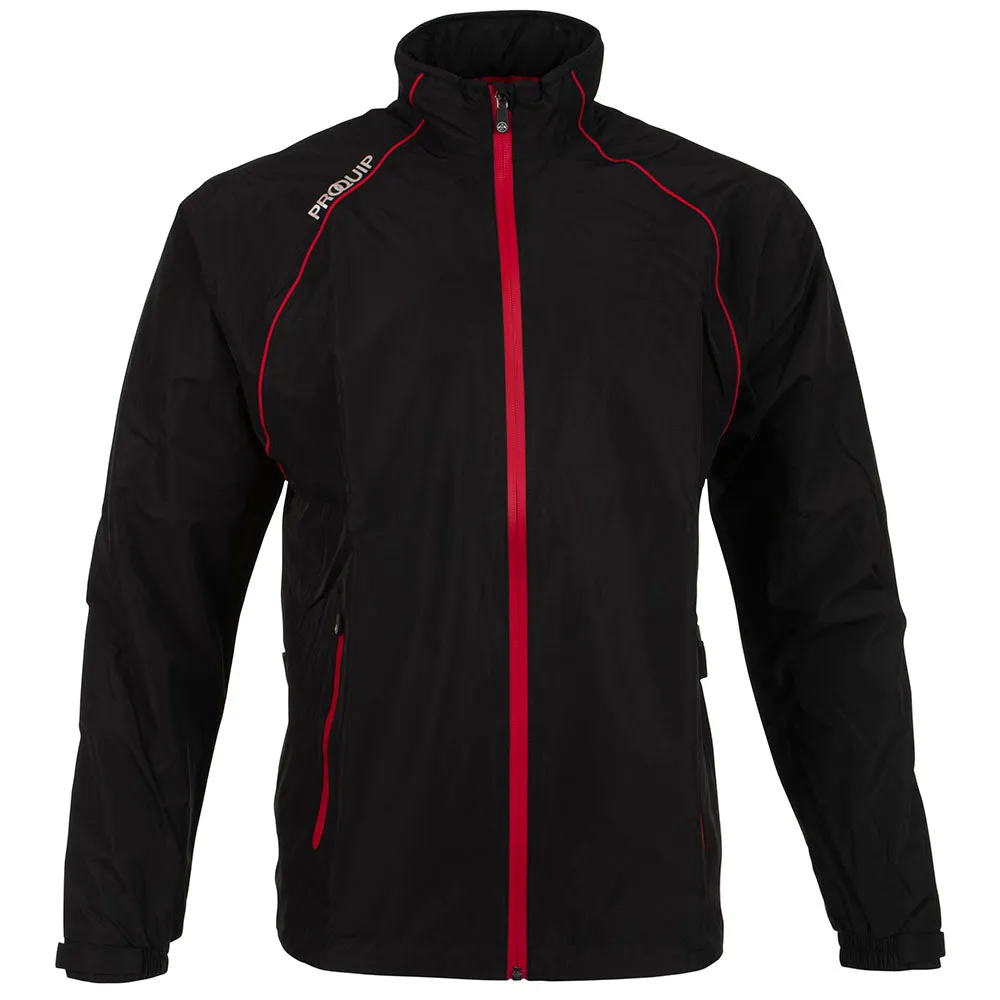 ProQuip Aquatec Waterproof Jacket - Black/Red Compact packaging