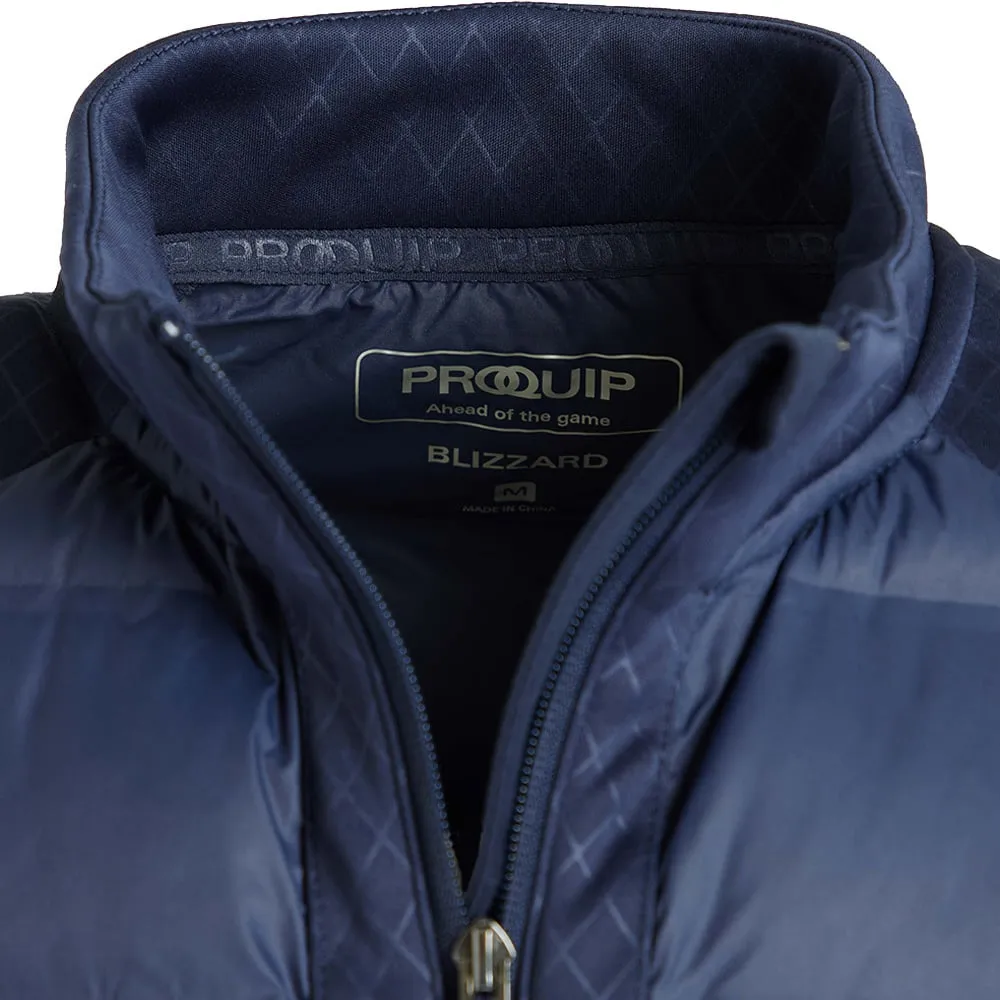 ProQuip Blizzard Quilt Puffer Gilet - Navy Breathable Material