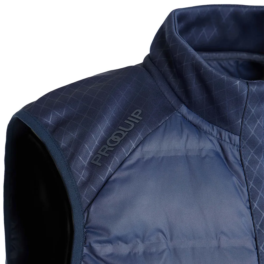 ProQuip Blizzard Quilt Puffer Gilet - Navy Flexible Stretch Panels