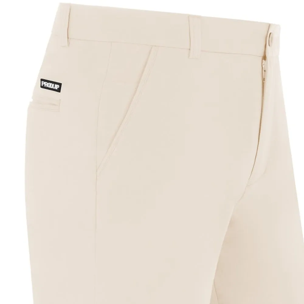 Roll Up Cuff Design ProQuip Dune Stretch Shorts - Beige