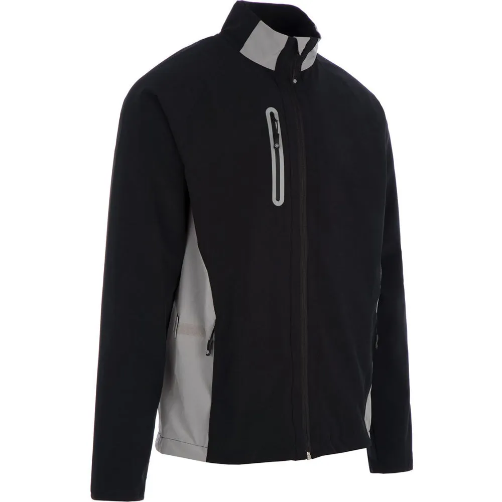Odor Resistant Lining Roll Up Storage Design ProQuip Gents Pro Tech Long Sleeve Wind Jacket - Black/Grey