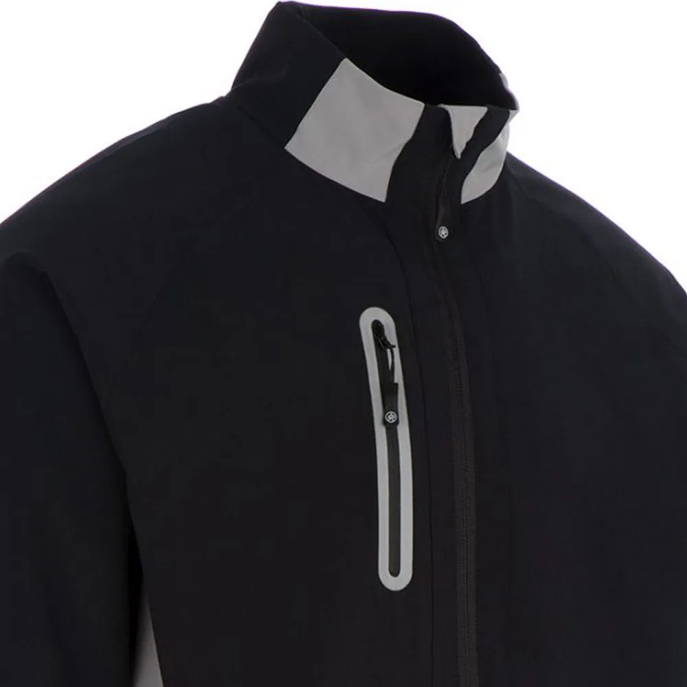 ProQuip Gents Pro Tech Long Sleeve Wind Jacket - Black/Grey Eco Dye Process Fade Resistant Dye Method