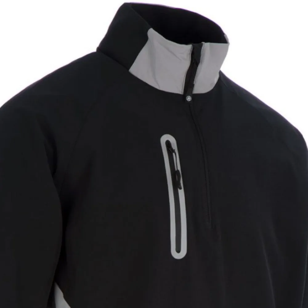 ProQuip Gents Pro Tech Short Sleeve Wind Jacket - Black/Grey Reflective Zippers