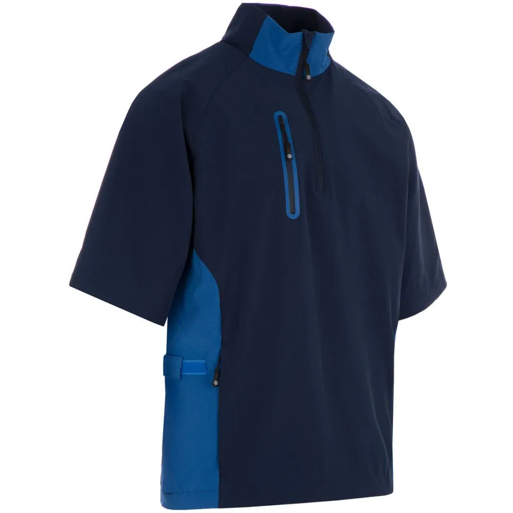Transitional Layer Compact Storage ProQuip Gents Pro Tech Short Sleeve Wind Jacket - Navy/Royal