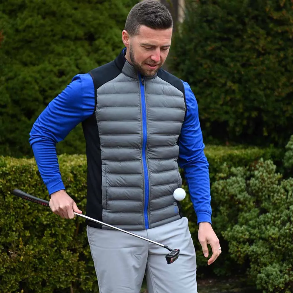 ProQuip Helm Quilt Gilet - Black/Grey Low Profile Fastenings