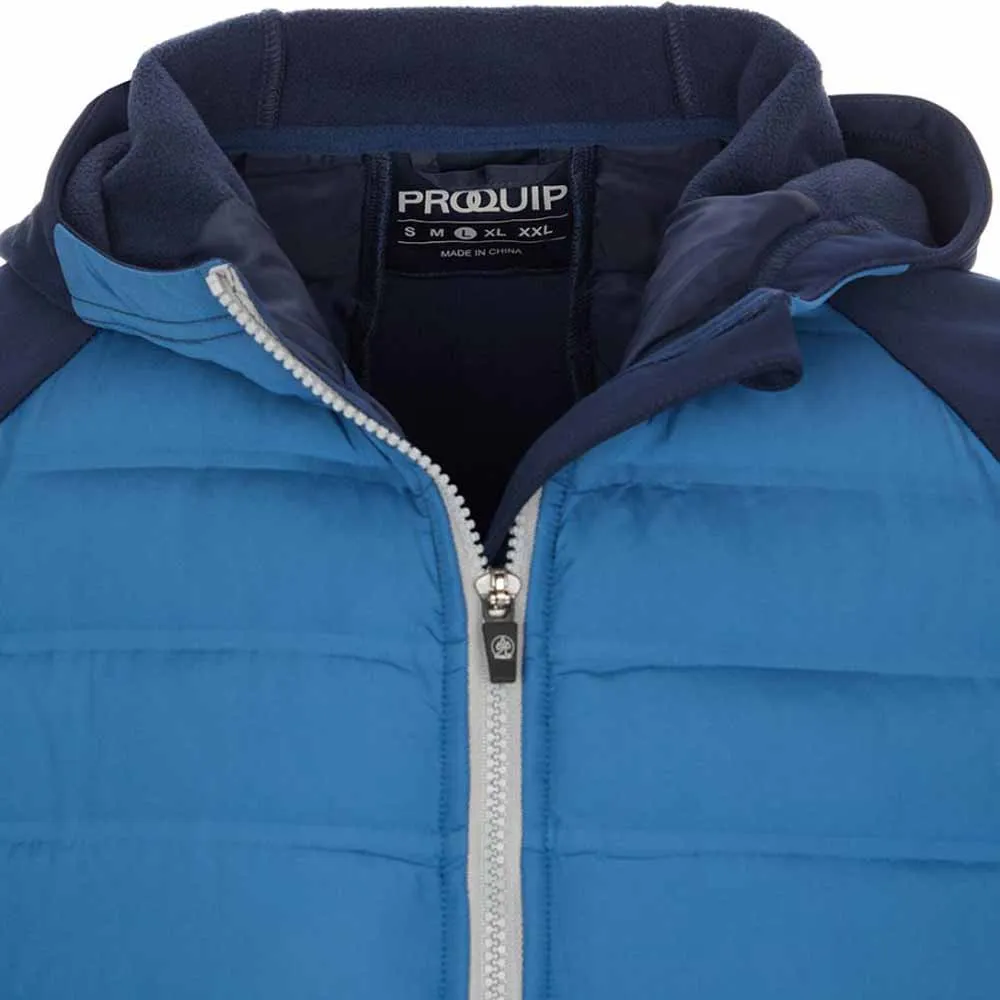 Moisture Control Fibers ProQuip Helm Quilt Hooded Jacket - Navy/Mid Blue