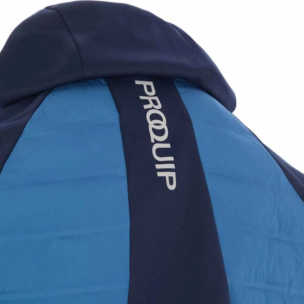 Non Restrictive Tailoring ProQuip Helm Quilt Hooded Jacket - Navy/Mid Blue