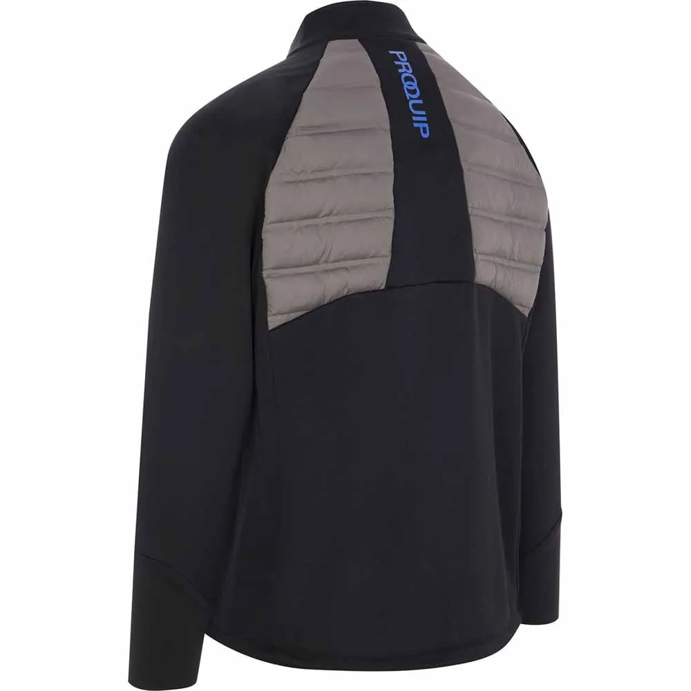 Double Stitch Seams Neutral palette ProQuip Helm Quilt Jacket - Black/Grey